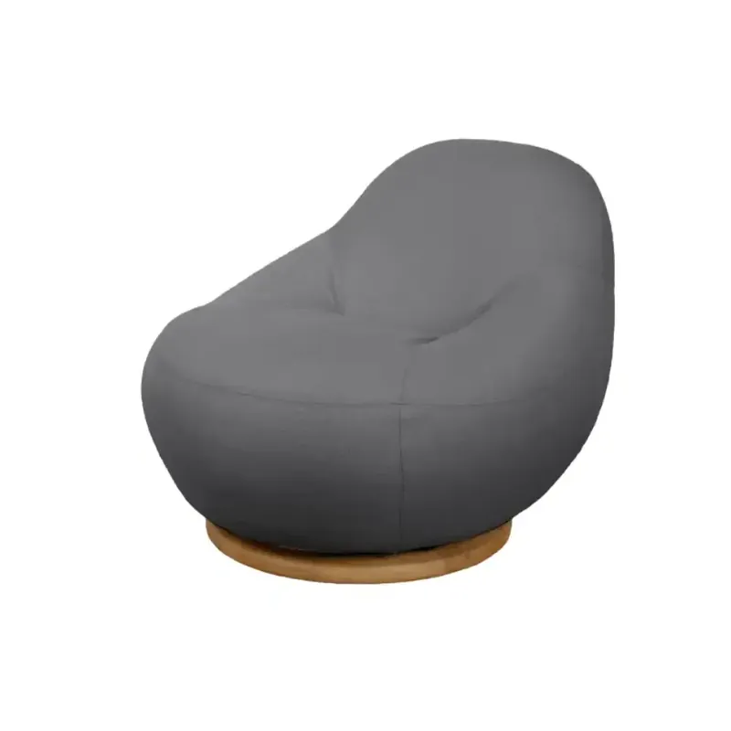 Bästa pris Gem loungefåtölj m/teak svirvel Grey, AirTouch